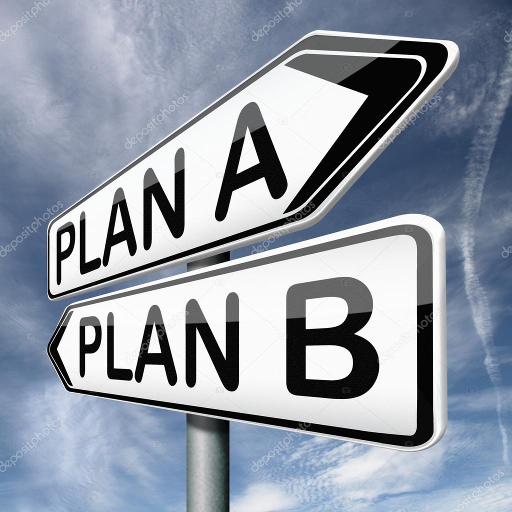 Qual ponto deve ser levado em consideração ao fazer uma escolha entre um plano A ou B?